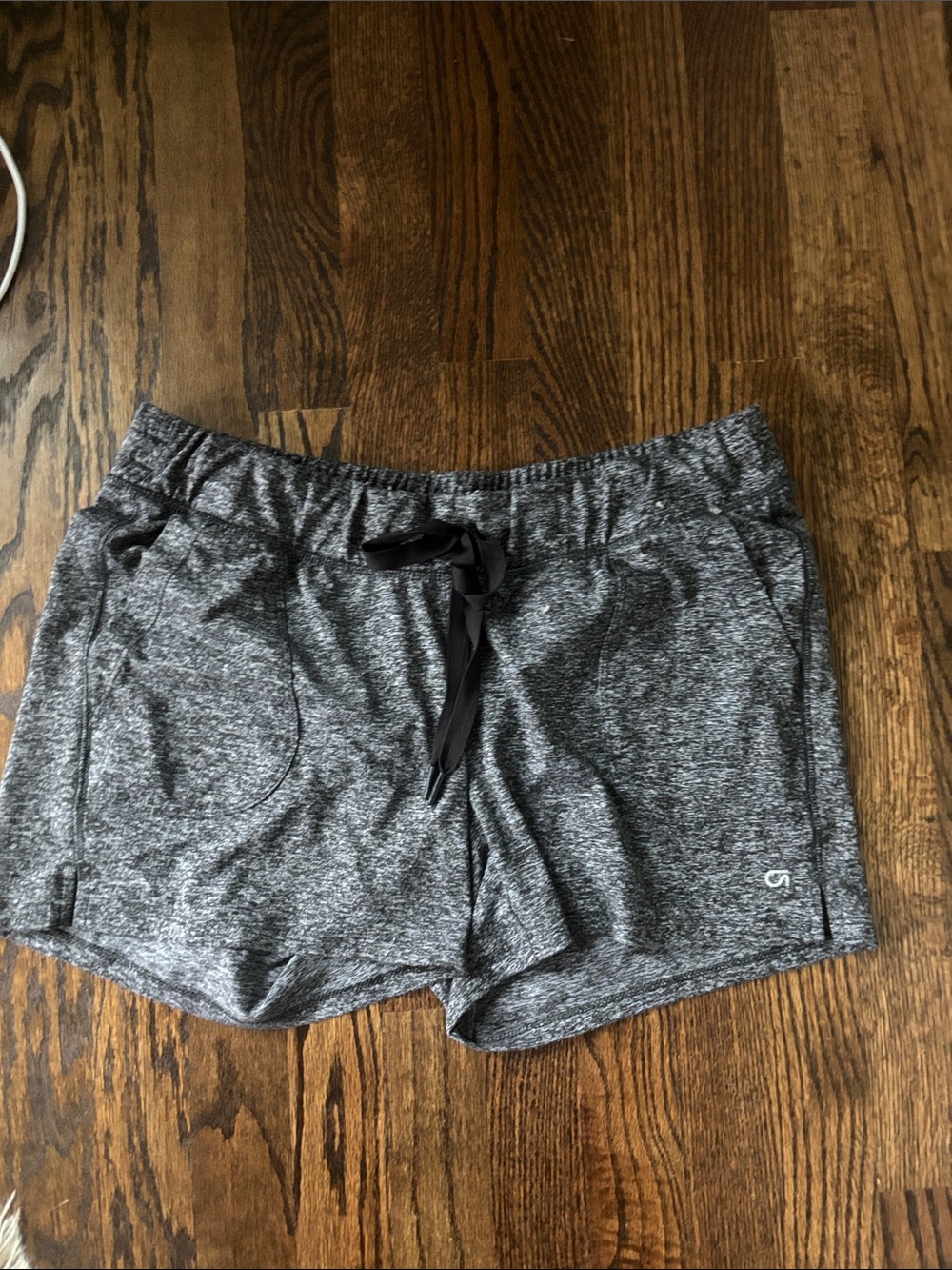GAP maternity Women's Heather Gray Athletic Drawstring Shorts